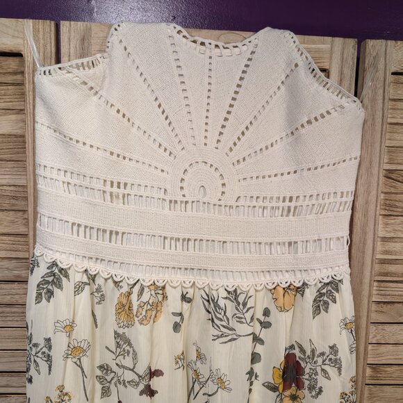 Maurice's Dress with Crochet Top Floral Maxi Size XL NWT - Picture 3 of 9